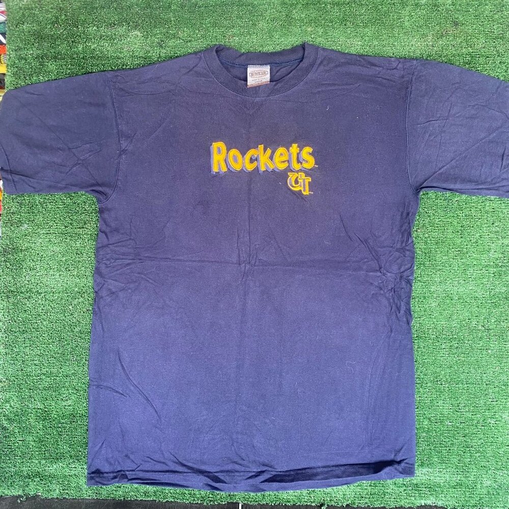 Vintage 90s Toledo Rockets Shirt University College Logo Tee
